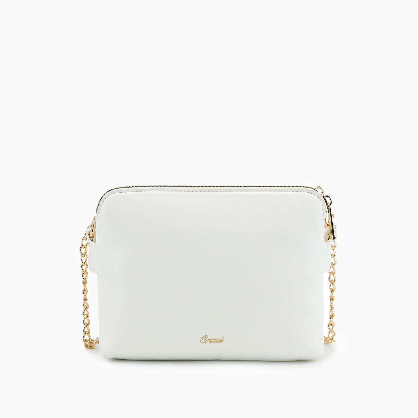 Lila Quilted Double Zip Crossbody Bag