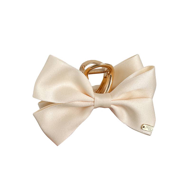 Satin Bow Hair Claw