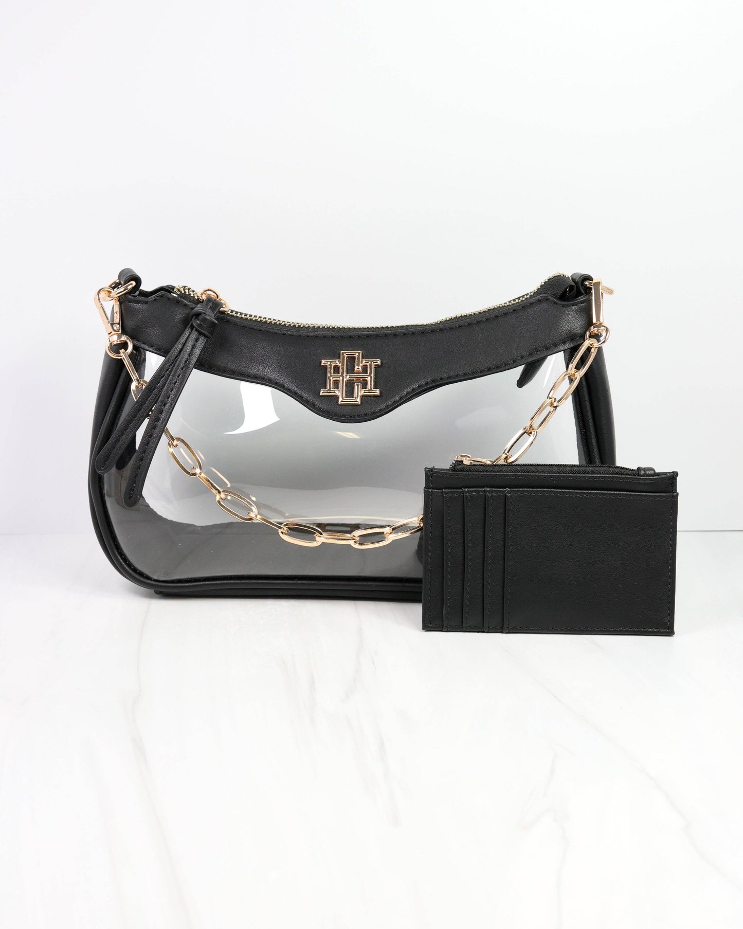 Cassidy Clear Crossbody Black