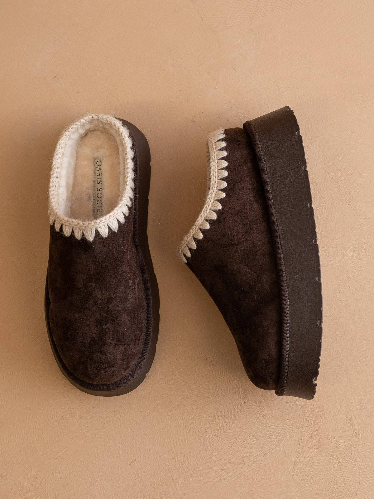 The Brandi Coffee Platform Mule Slipper