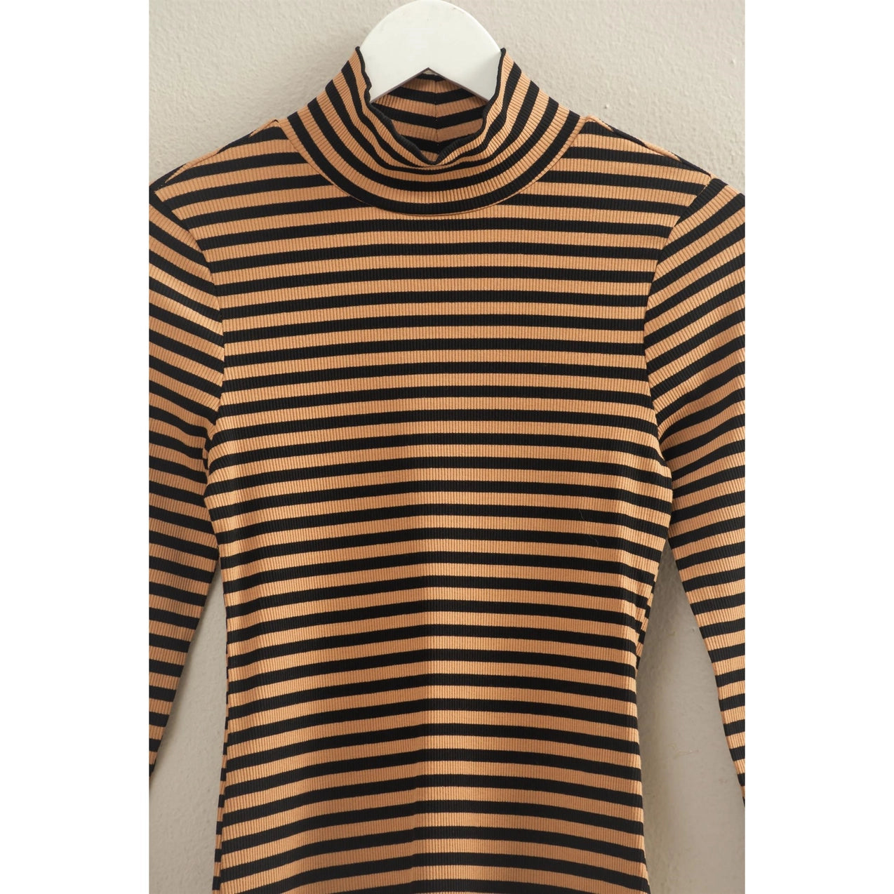 Modern Minimalist Stripe Turtleneck
