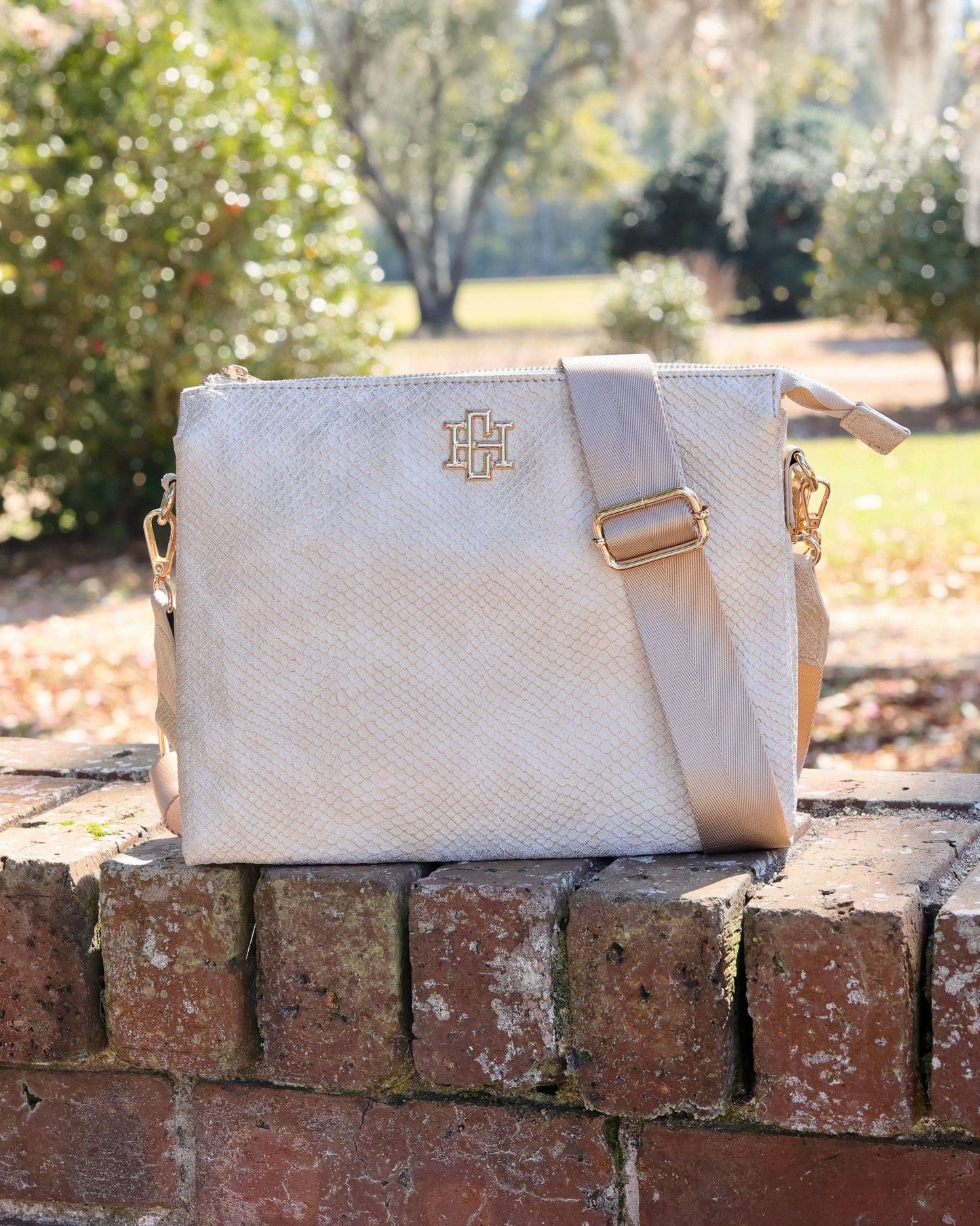 Ariana Crossbody Shimmer Champagne