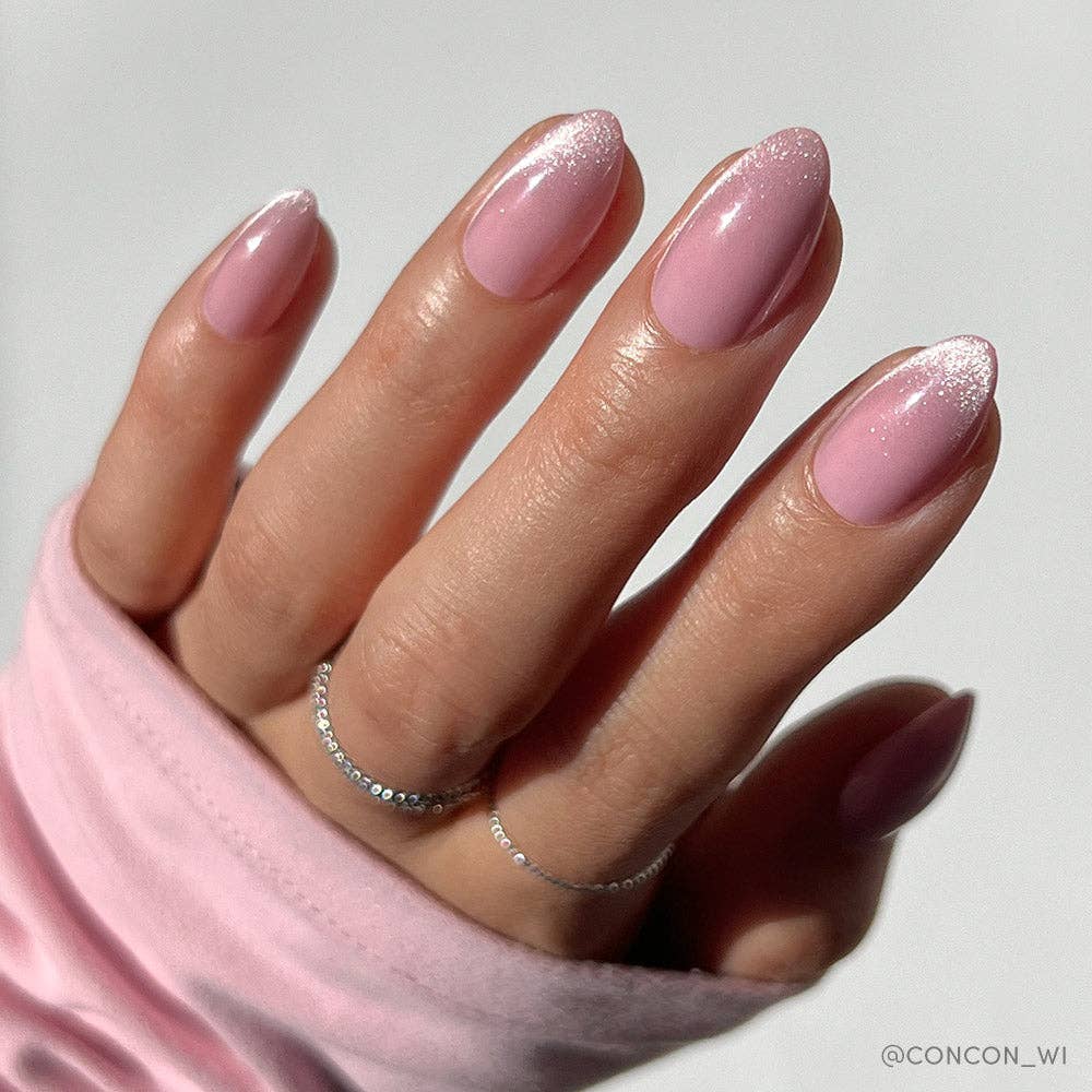 Lovers Blush Press-On Nails | Short Almond | Velvet Pink