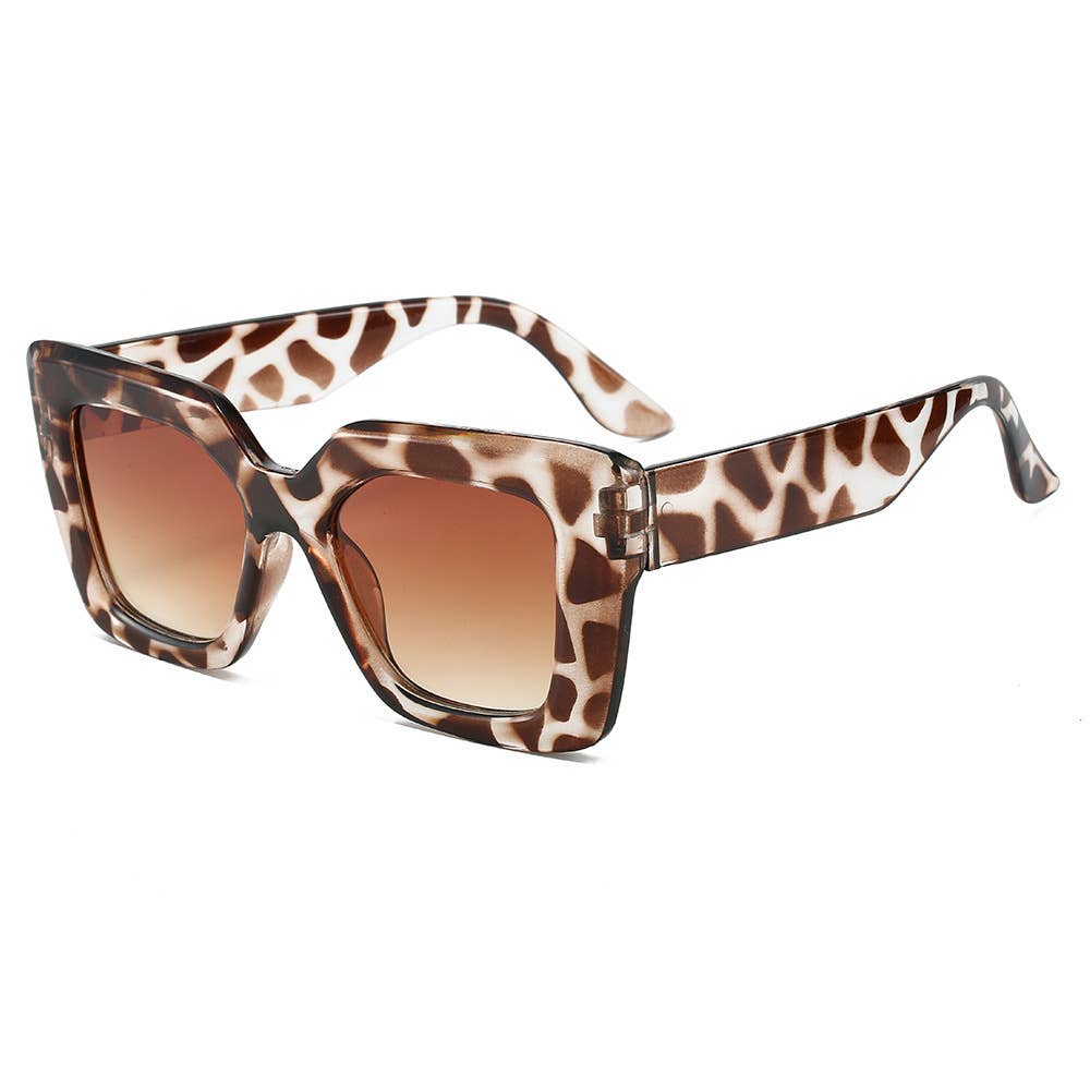 Thick Oversized Square UV Protection Sunglasses