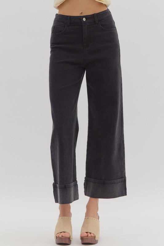 Off the Cuff Black Jeans
