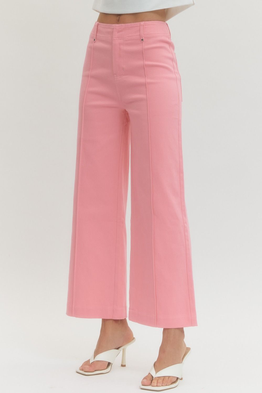 Pink Bubblegum Crop Pants