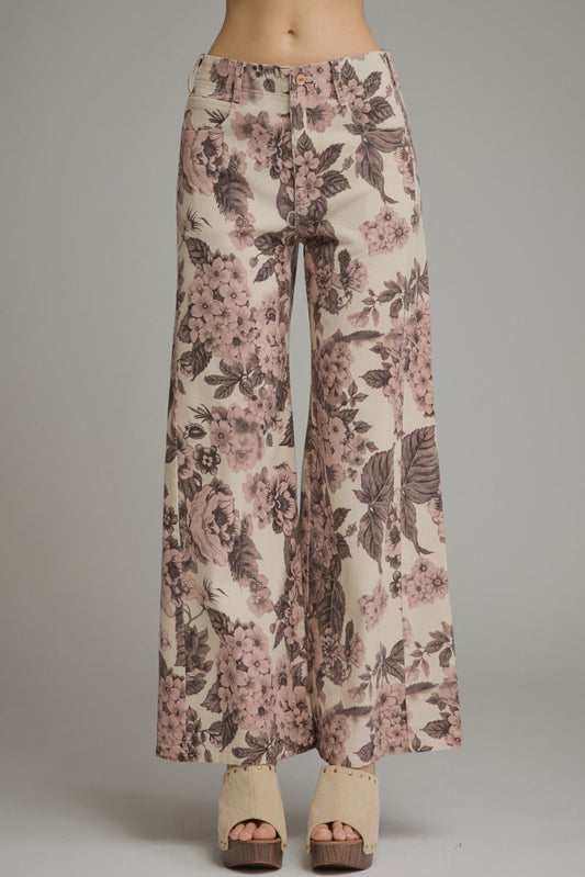 Pressed Petals Wide Leg Pants