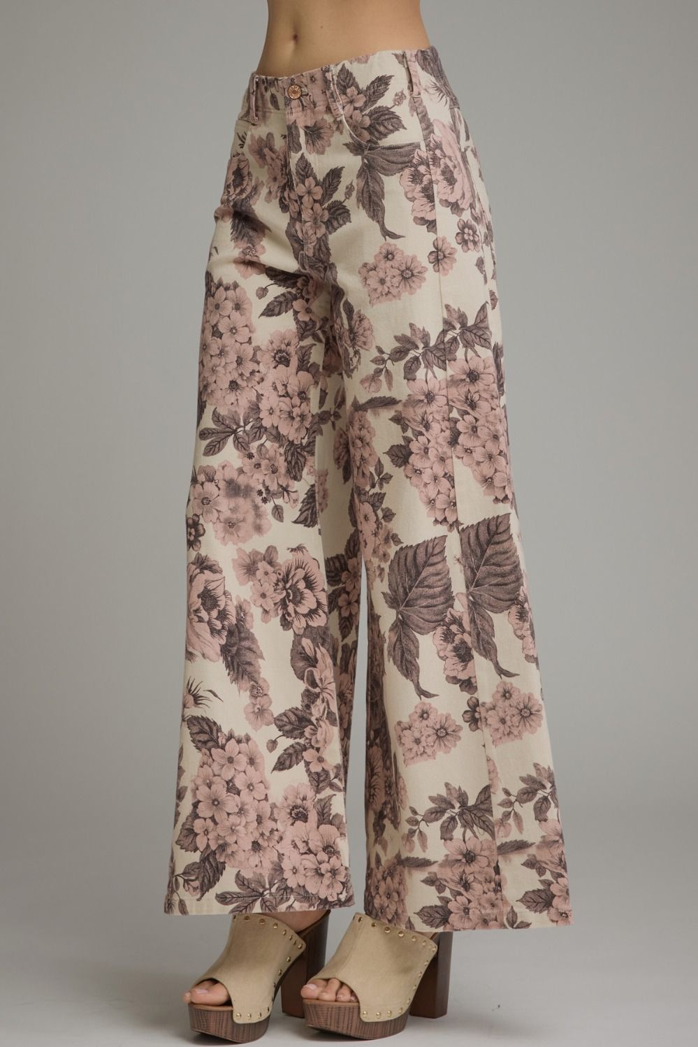 Pressed Petals Wide Leg Pants