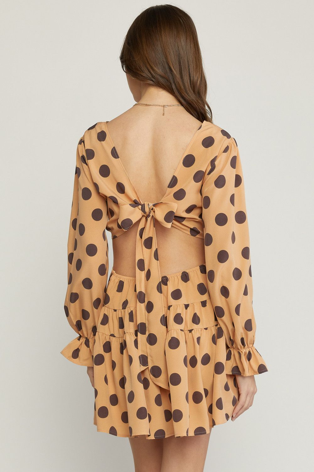 Dotted Darling Tie Back Dress