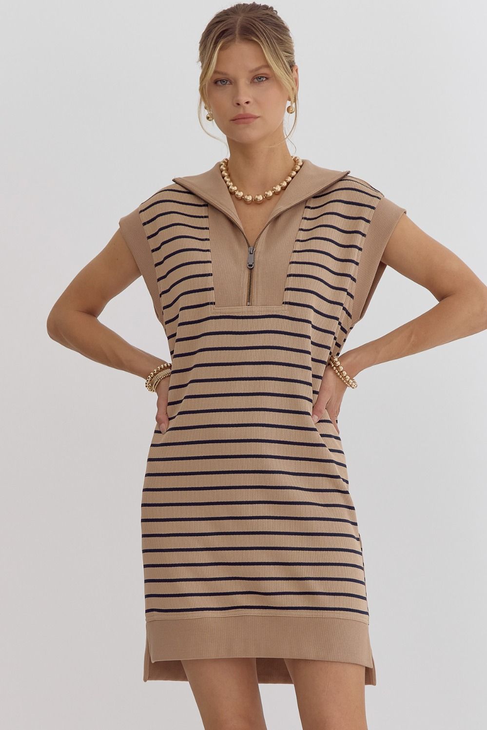 Toni Stripe Knit Dress