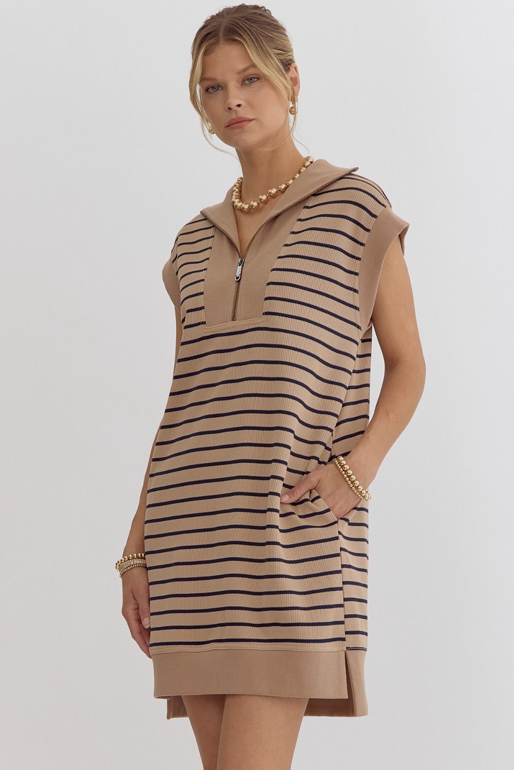 Toni Stripe Knit Dress