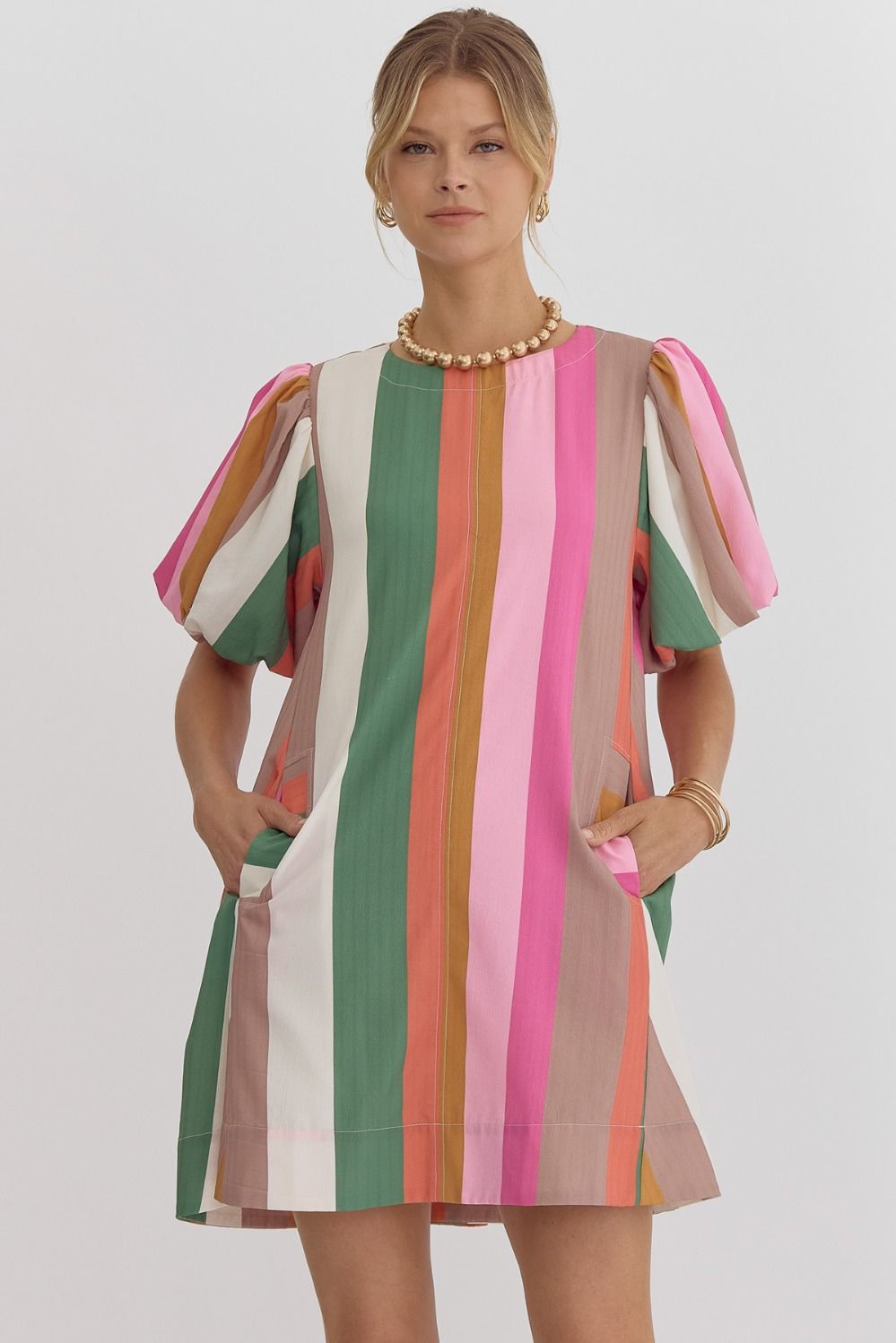 Fall Candy Stripe Dress