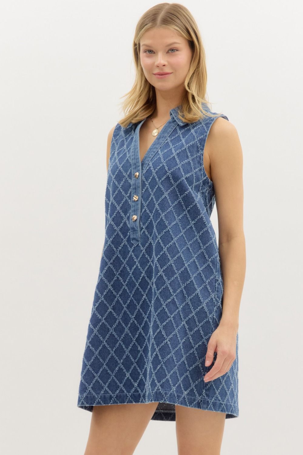 Diamond Days Denim Dress