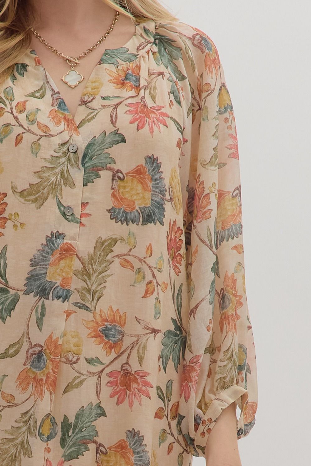 Blaire Botanical Midi Dress