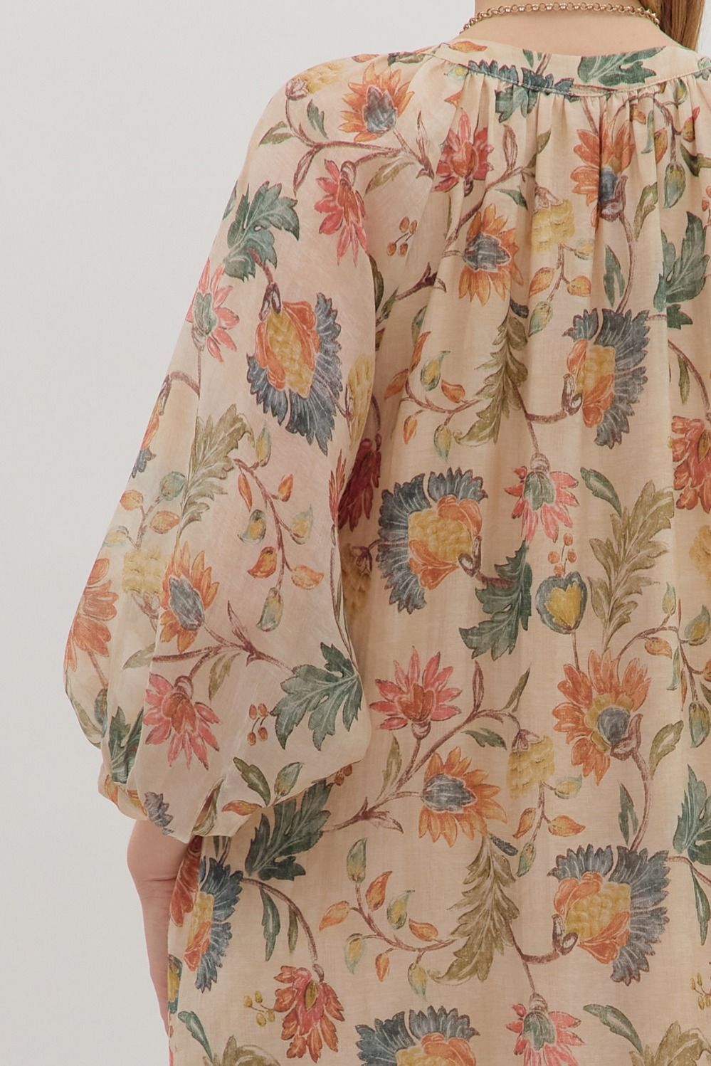 Blaire Botanical Midi Dress