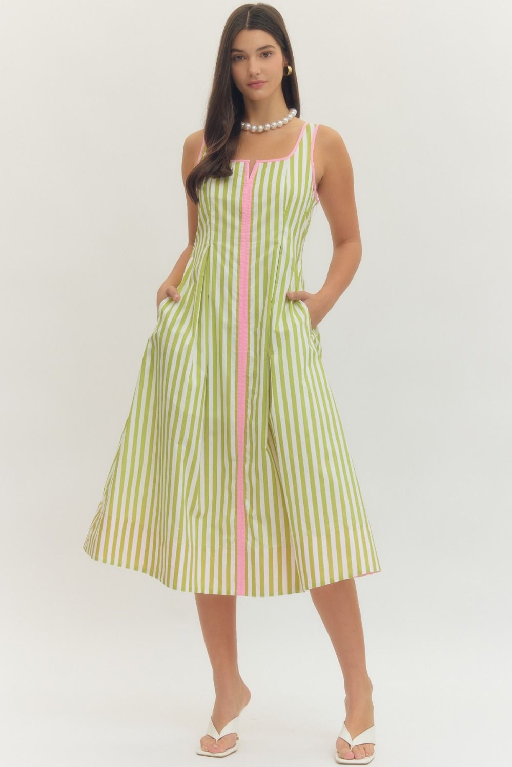 a line midi dress in limoncello tourdelust on LTK