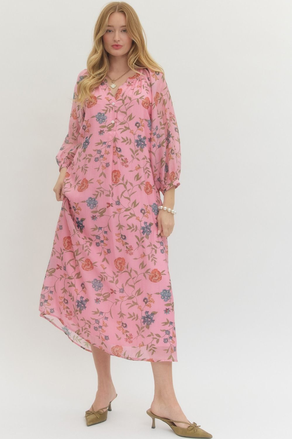 Joan Botanical Maxi Dress