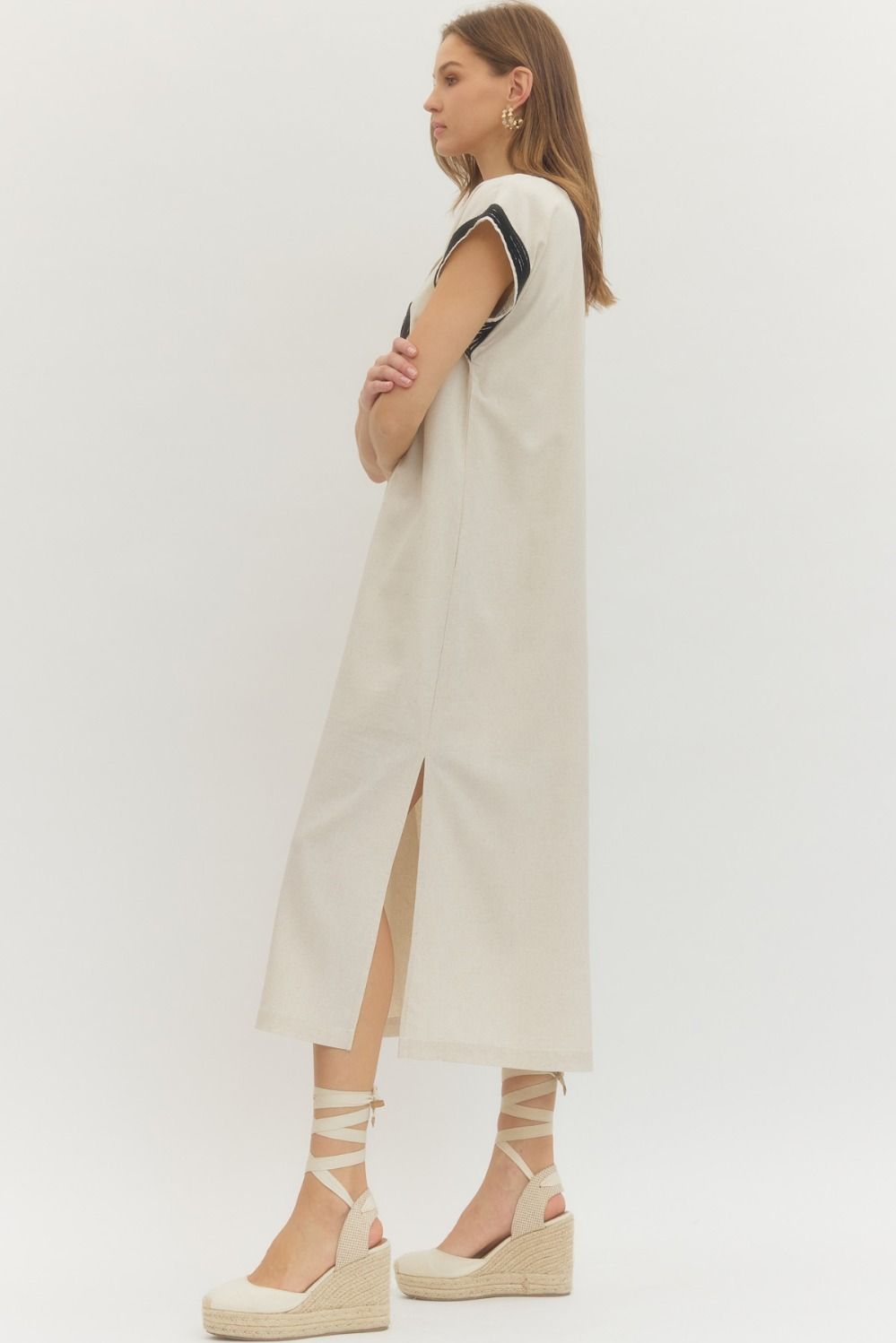 Drew Linen Midi Dress