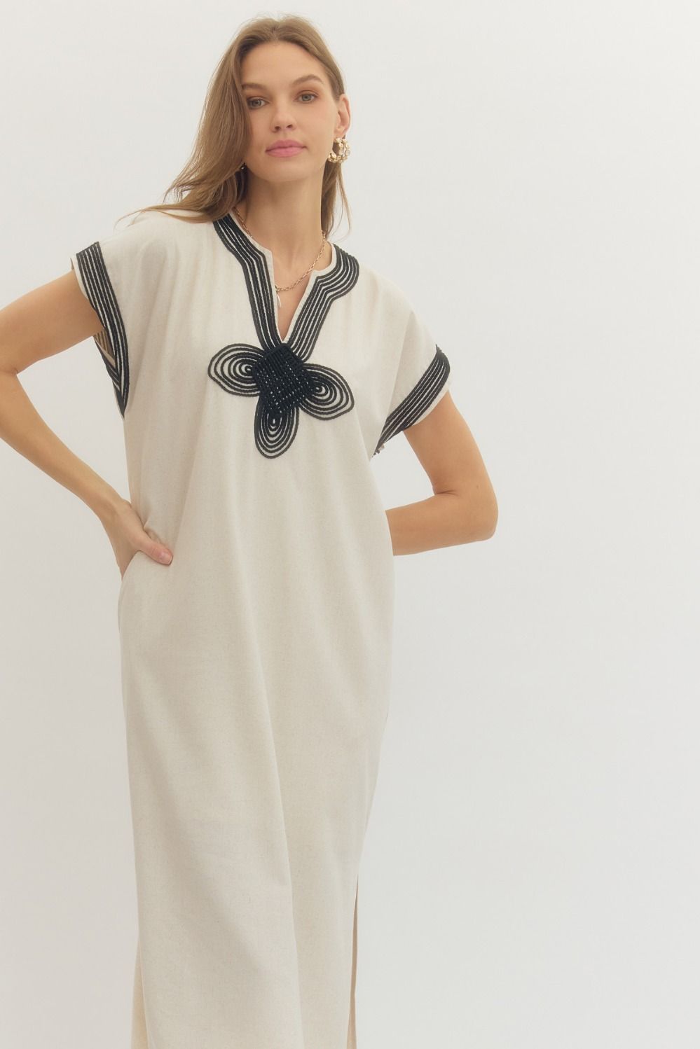 Drew Linen Midi Dress