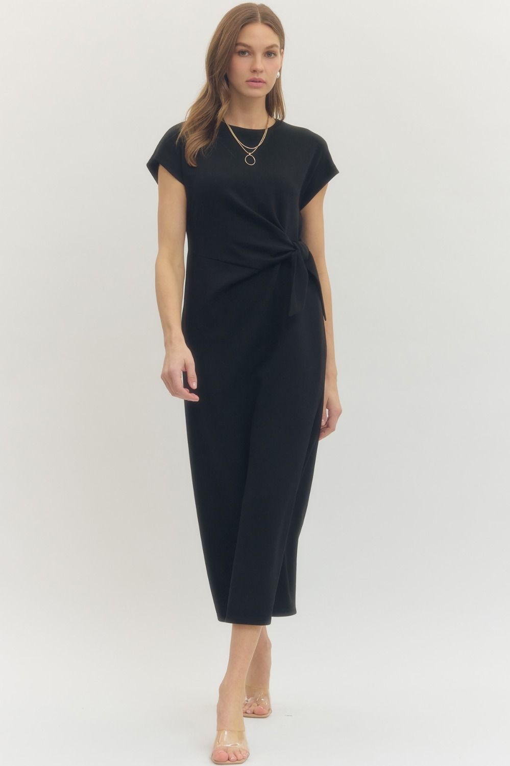 Libby Side Tie Midi Dress