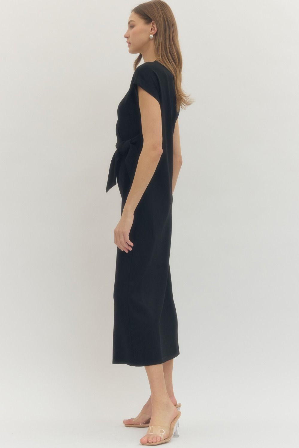 Libby Side Tie Midi Dress