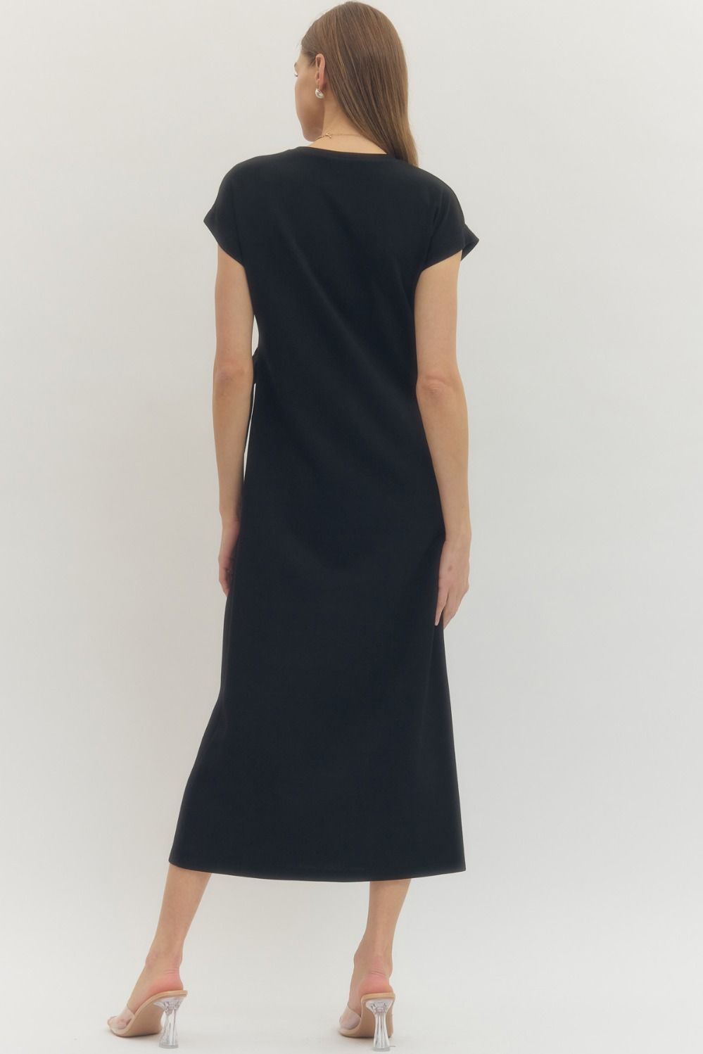 Libby Side Tie Midi Dress