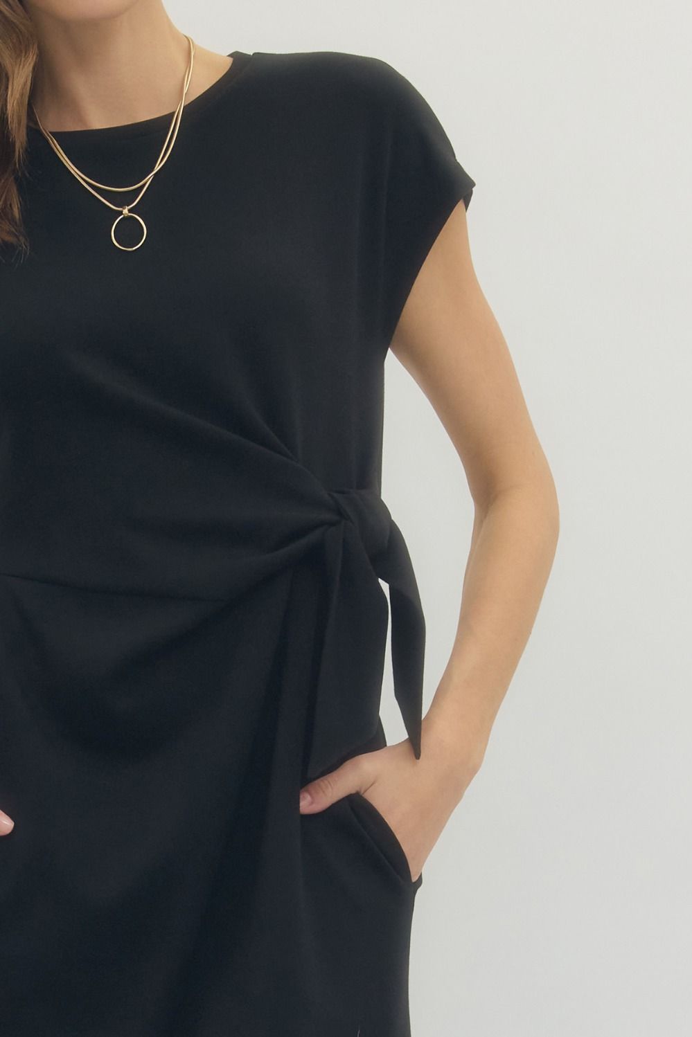 Libby Side Tie Midi Dress
