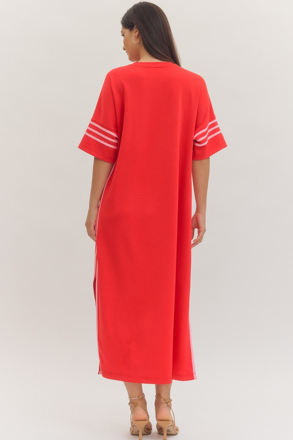 Cherry Sideline Chic Midi Dress