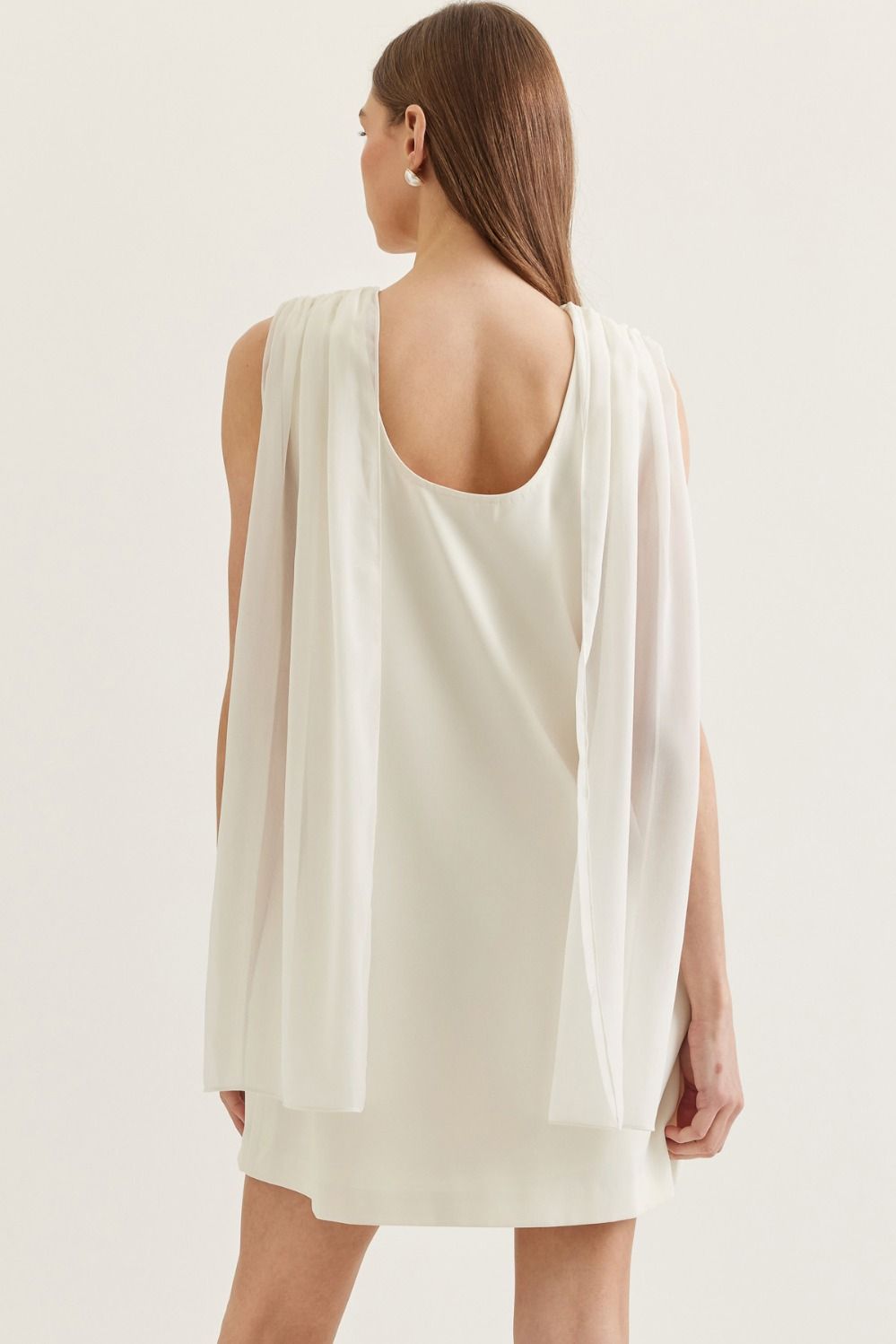 Ada Draped Cowl Neck Mini Dress