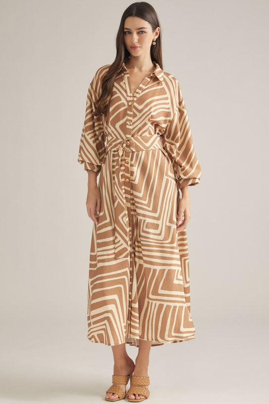 Desert Mirage Midi Dress