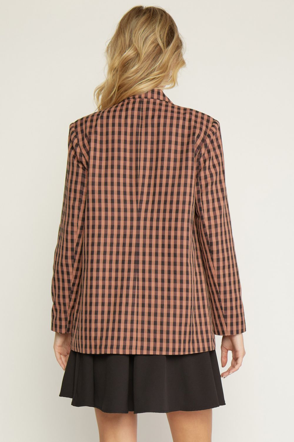 Terra Cotta Plaid Blazer