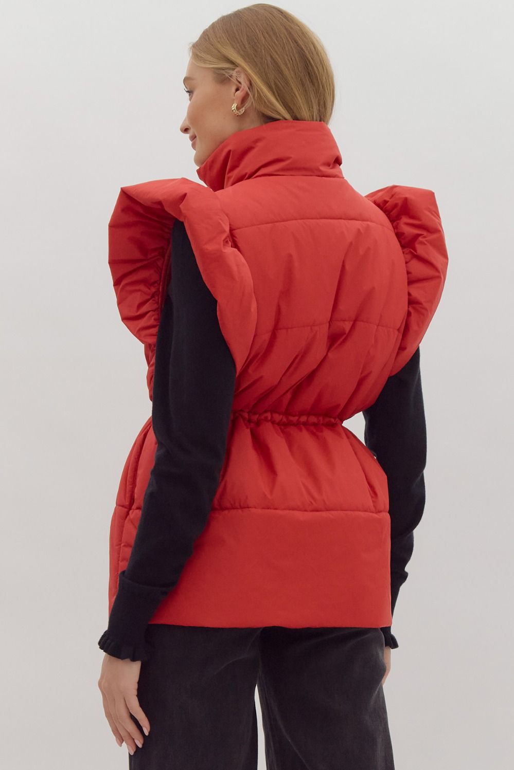 Ruby Red Puffer Vest