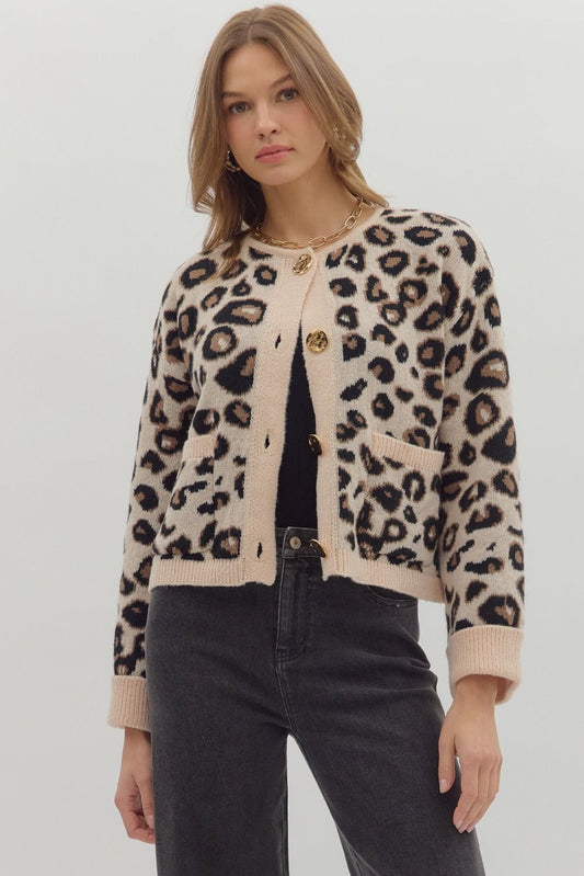 Leopard Luxe Knit Cardi