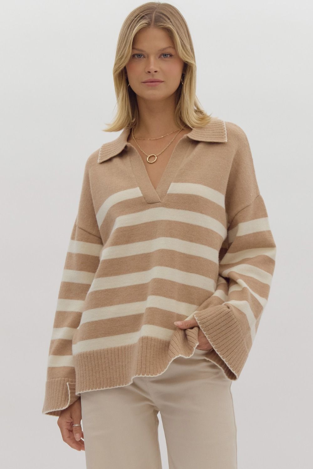 Dreamy Stripe Knit Sweater