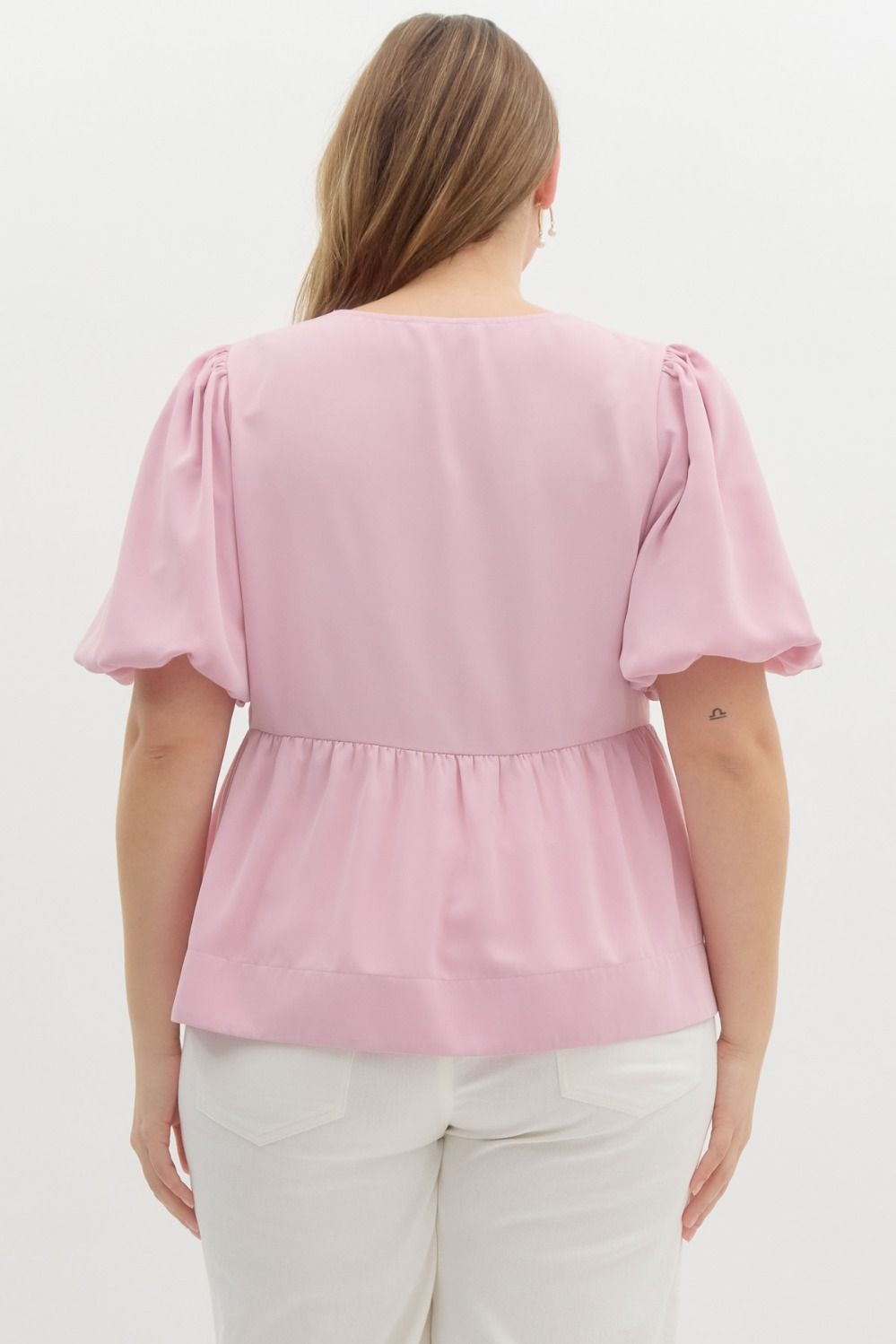 Baby Pink Bow Blouse