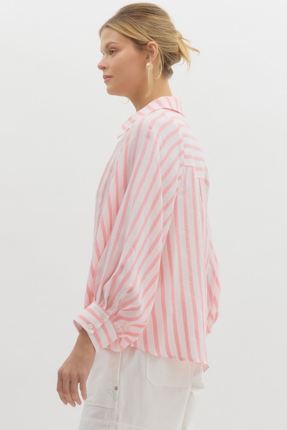 Preppy & Pink Stripe Blouse