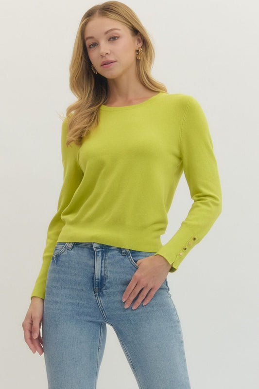 Charlotte Chartreuse Sweater