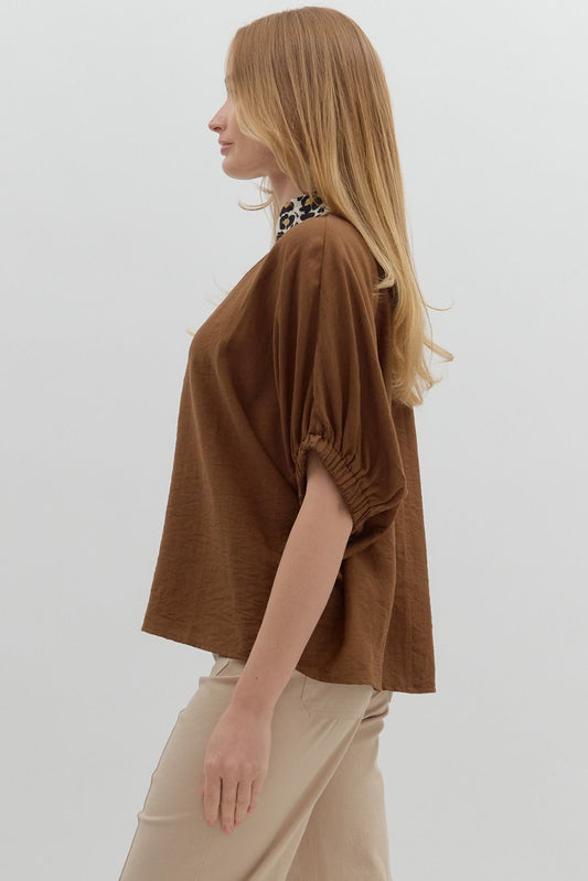 Mocha Muse Blouse