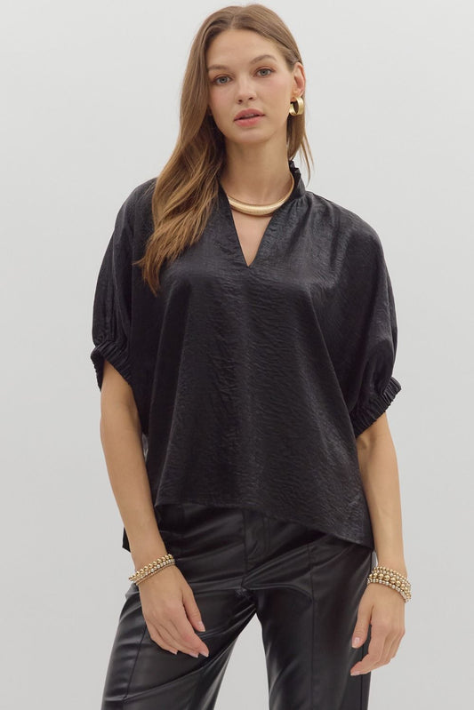 City Lights Black Blouse