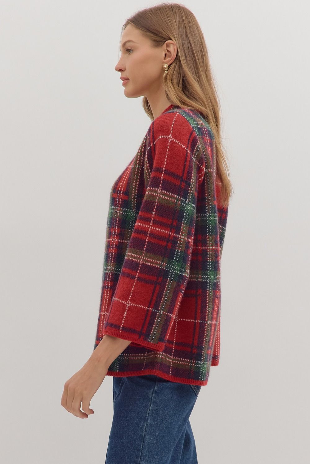 Adelina Plaid Sweater