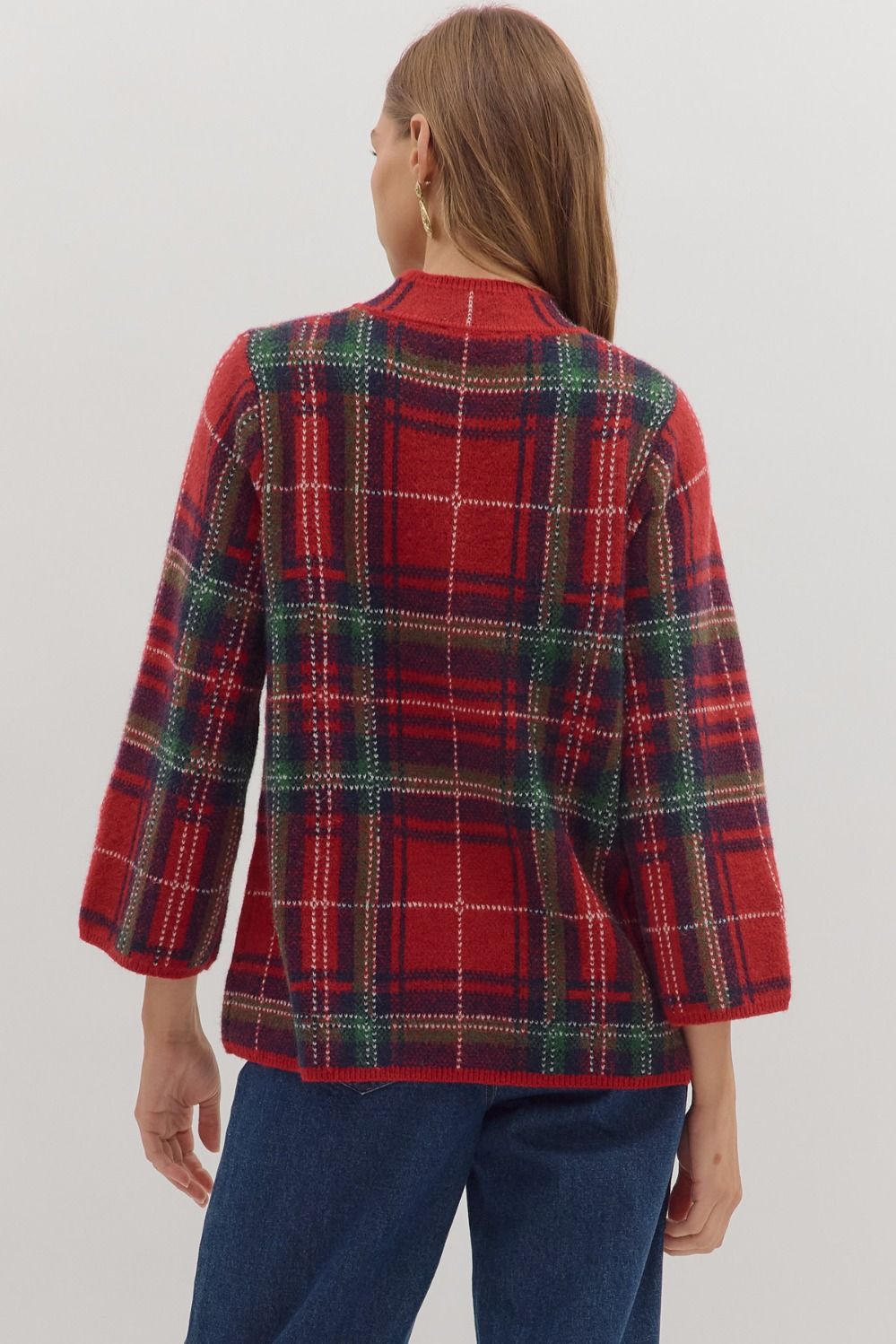 Adelina Plaid Sweater
