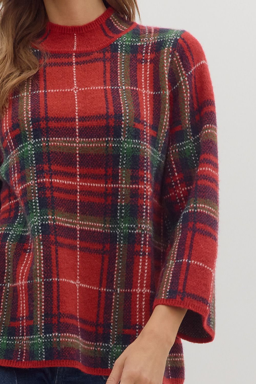 Adelina Plaid Sweater
