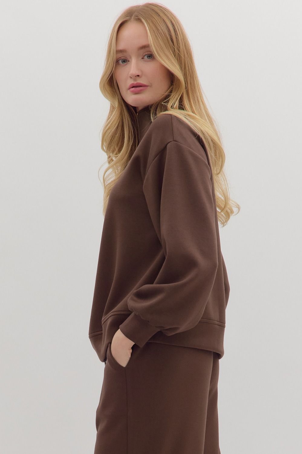 Espresso Scuba 1/2 Zip Pullover