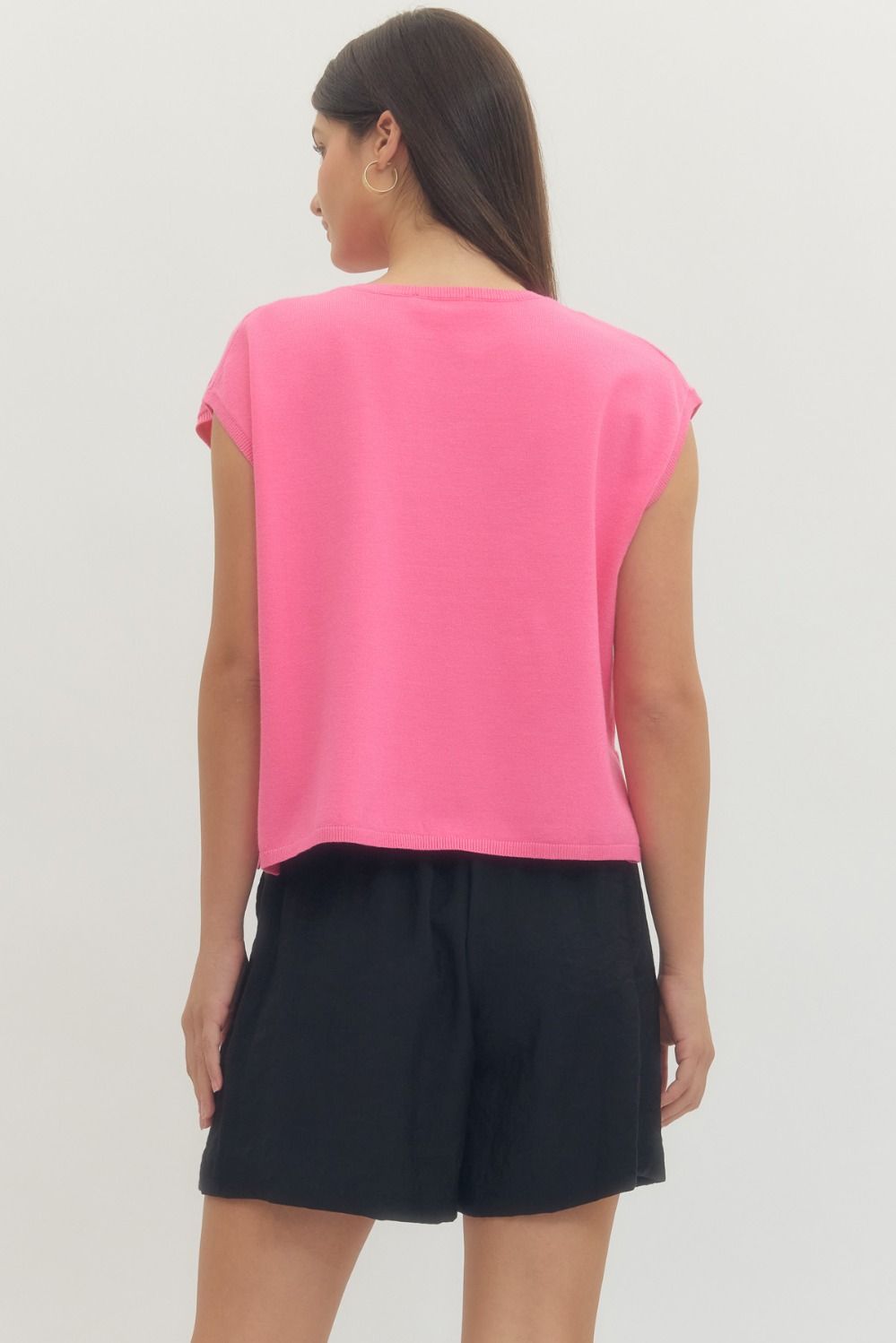 Prepped in Pink Knit Top