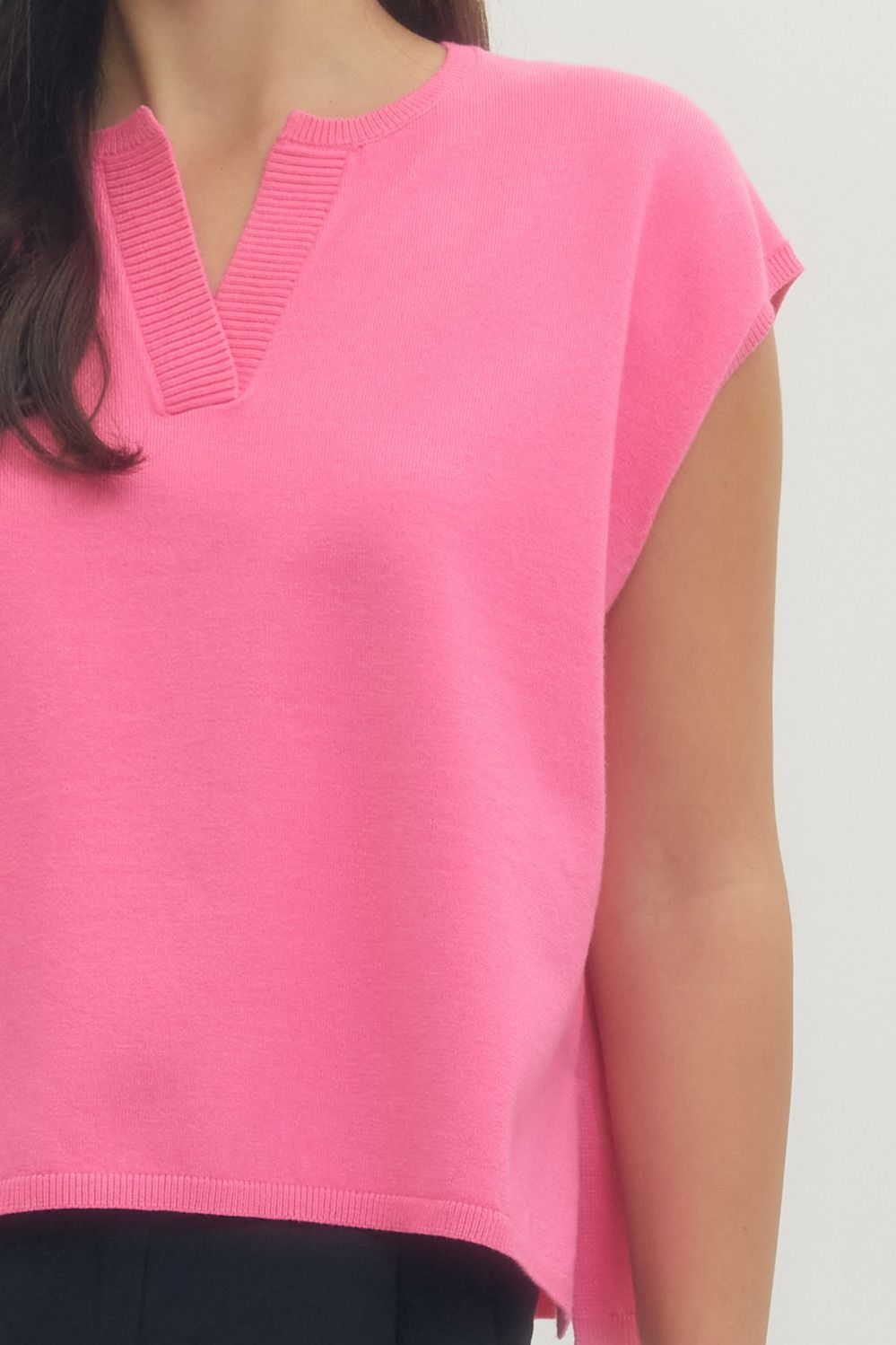 Prepped in Pink Knit Top