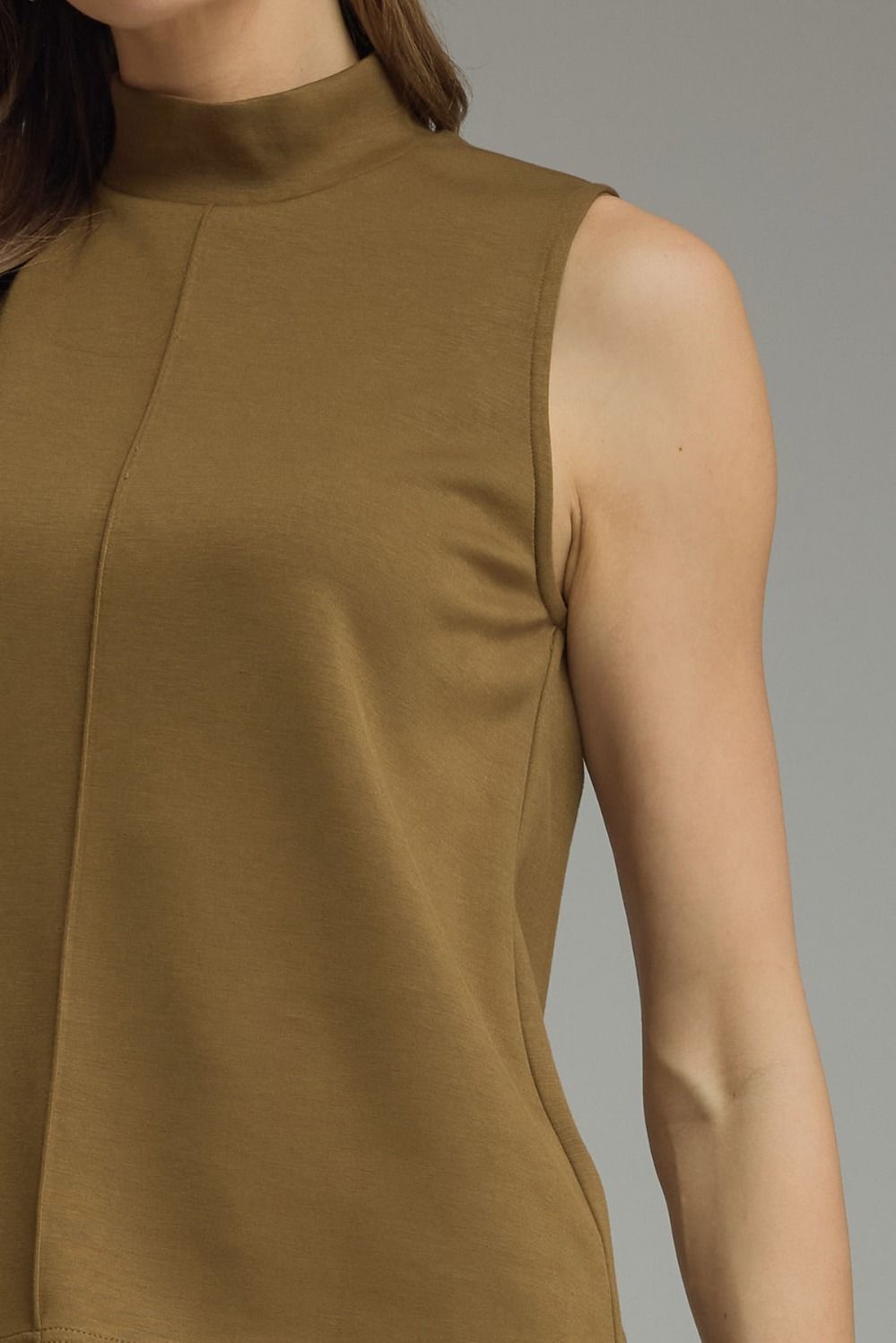 Martini Olive Mockneck Tank