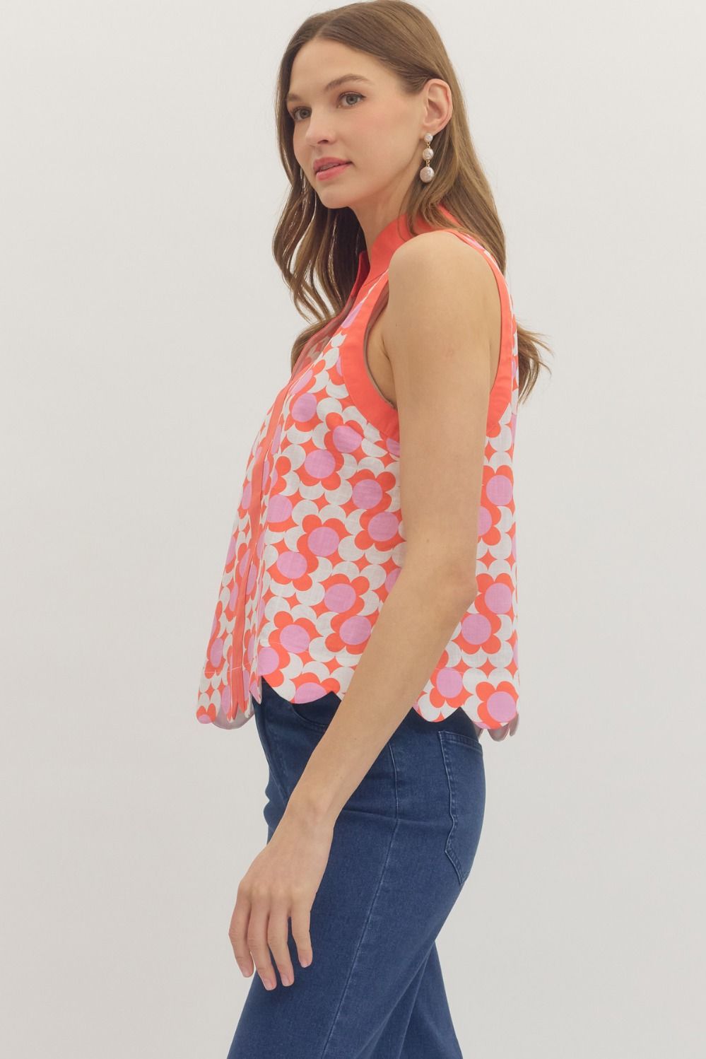 Coral Cabana Top