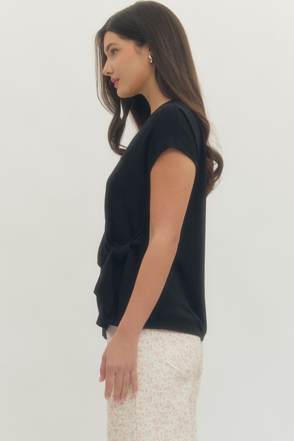 Black Tie Detail Tee