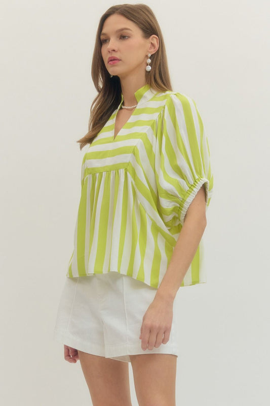 Limeaide Stripe Blouse