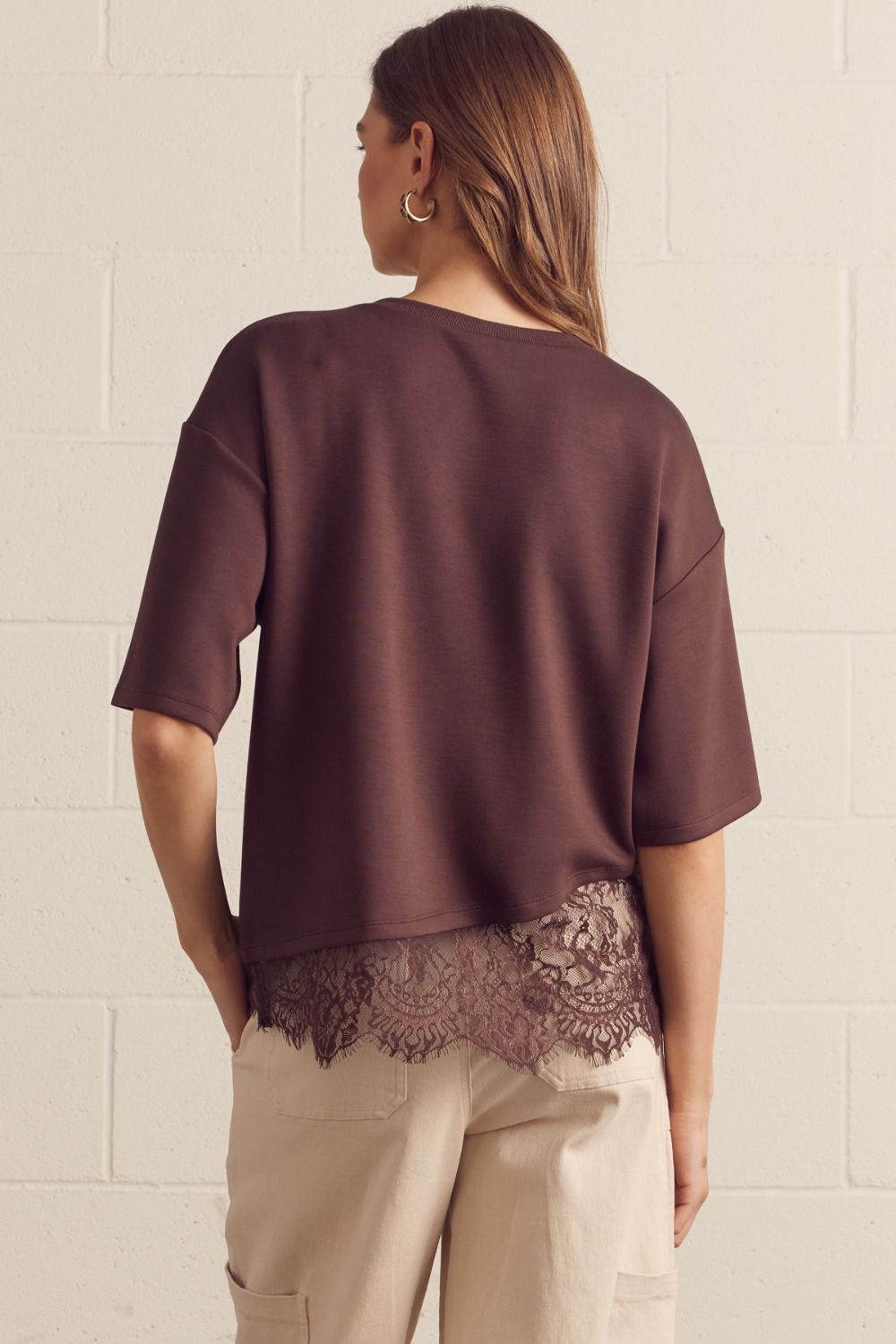 Espresso Lace Tee